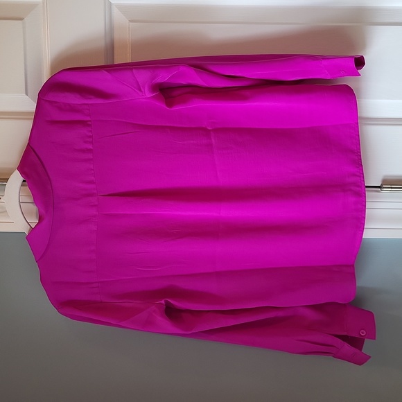 NWT Fushia BR Button Down - Picture 2 of 4
